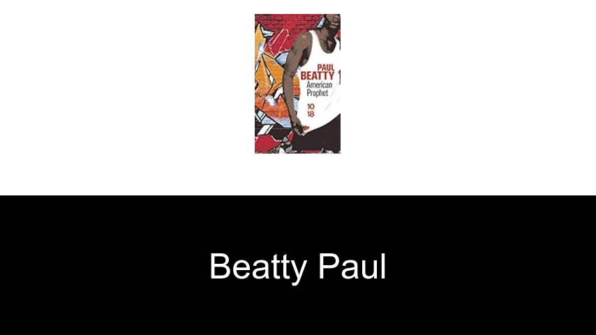 livres de Beatty Paul