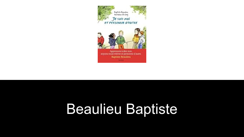 livres de Beaulieu Baptiste