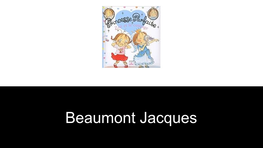 livres de Beaumont Jacques