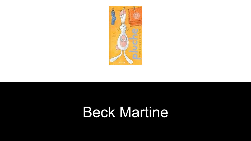 livres de Beck Martine