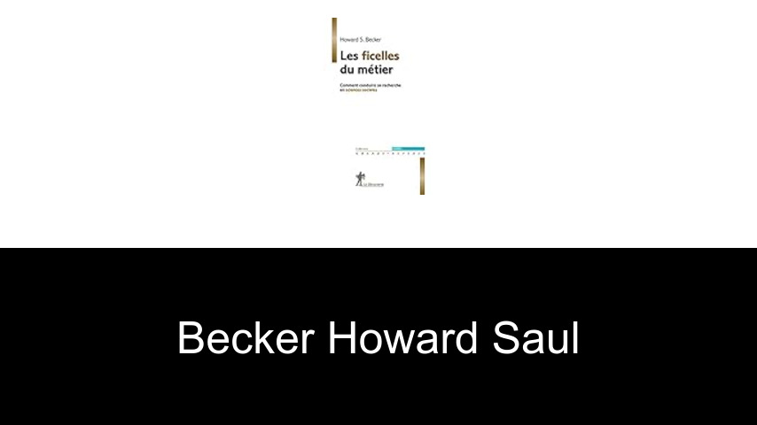 livres de Becker Howard Saul