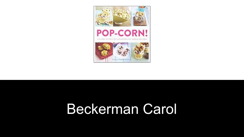livres de Beckerman Carol