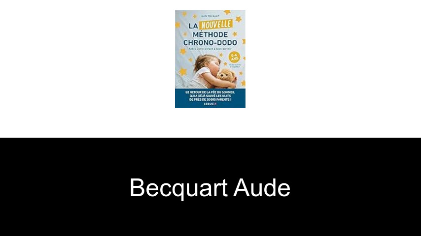 livres de Becquart Aude