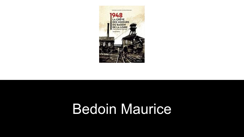 livres de Bedoin Maurice