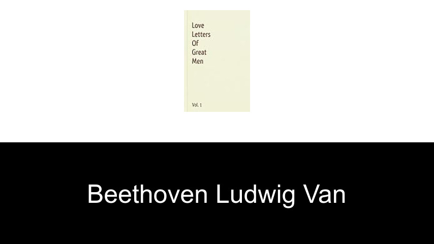 livres de Beethoven Ludwig van