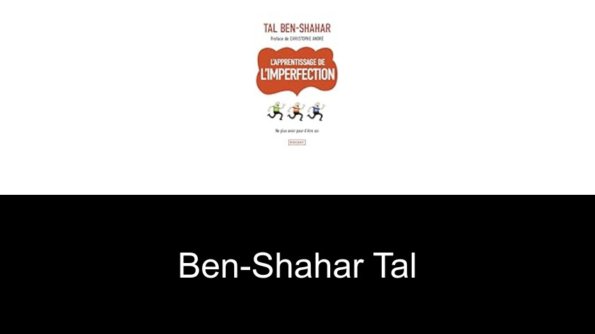 livres de Ben-Shahar Tal