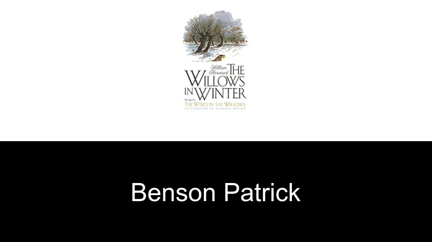 livres de Benson Patrick