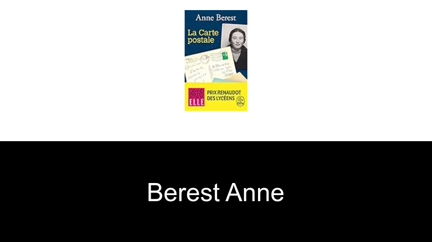 livres de Berest Anne