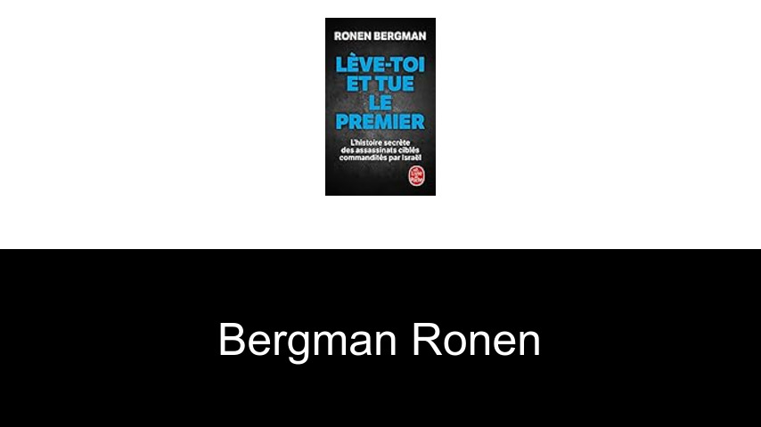 livres de Bergman Ronen