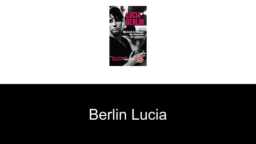 livres de Berlin Lucia