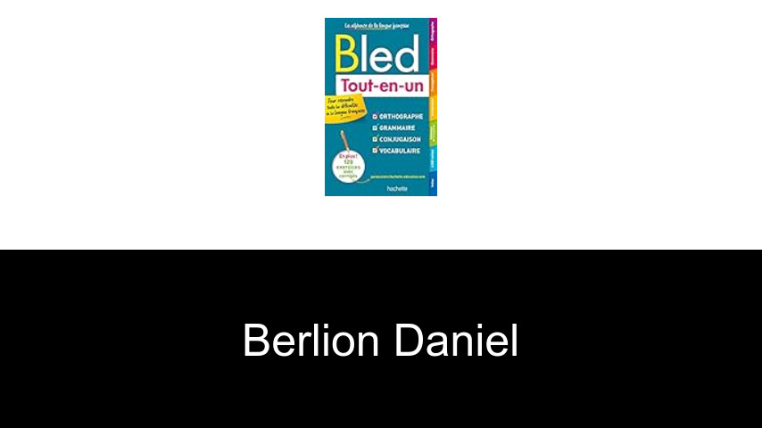 livres de Berlion Daniel