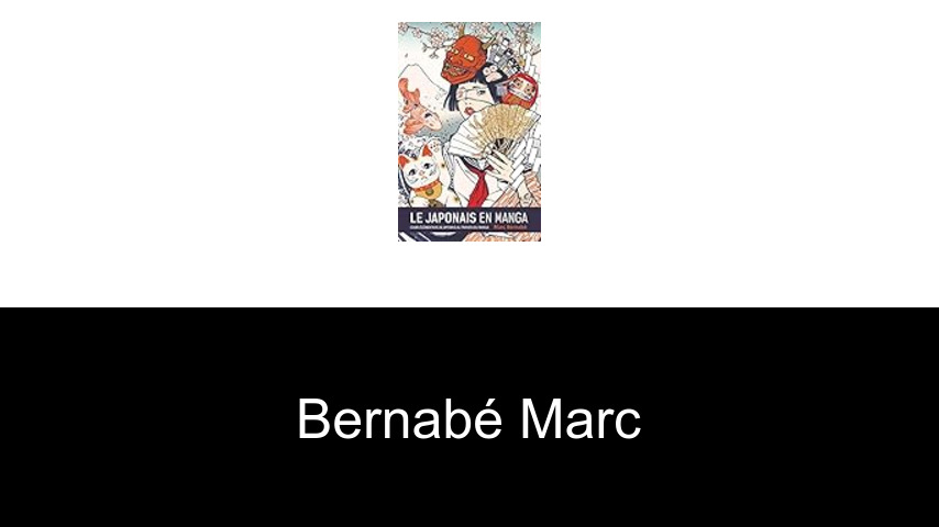 livres de Bernabé Marc