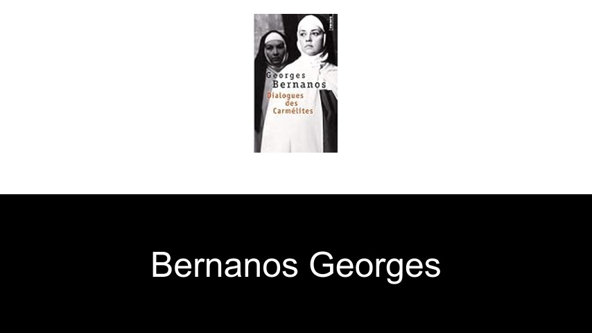 livres de Bernanos Georges