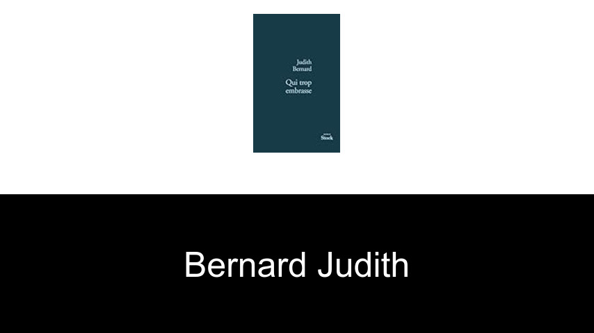 livres de Bernard Judith