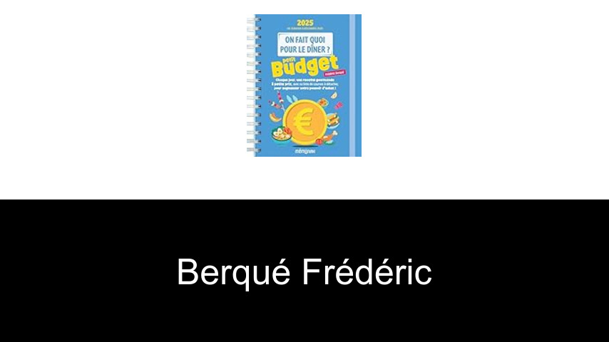 livres de BERQUÉ Frédéric