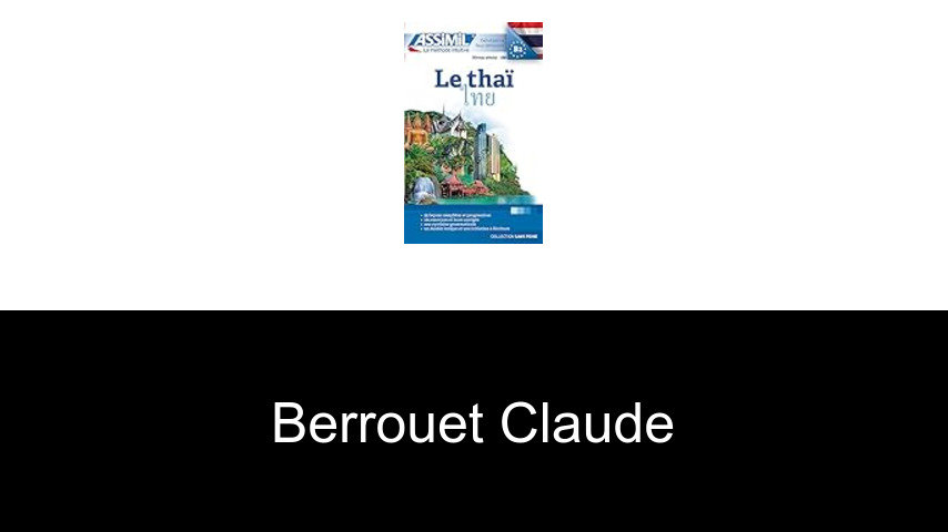 livres de Berrouet Claude