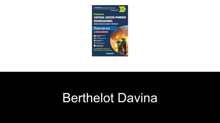 livres de Berthelot Davina