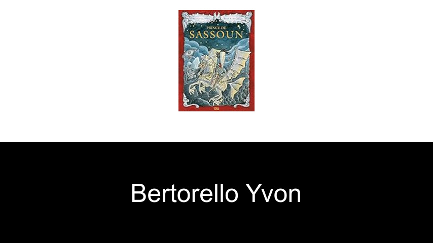 livres de Bertorello Yvon