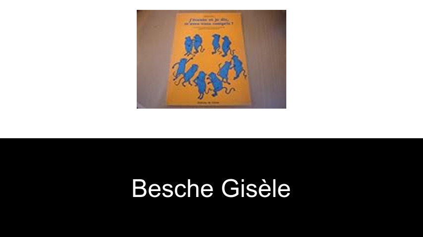 livres de Besche Gisèle