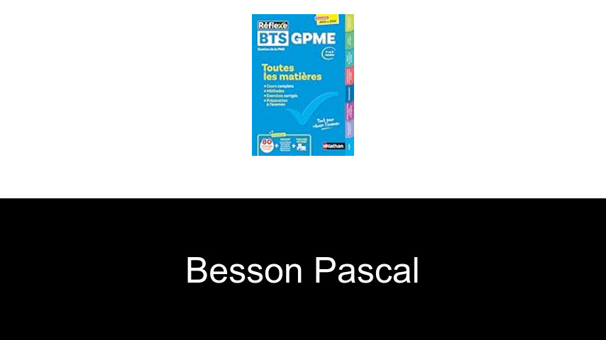 livres de Besson Pascal