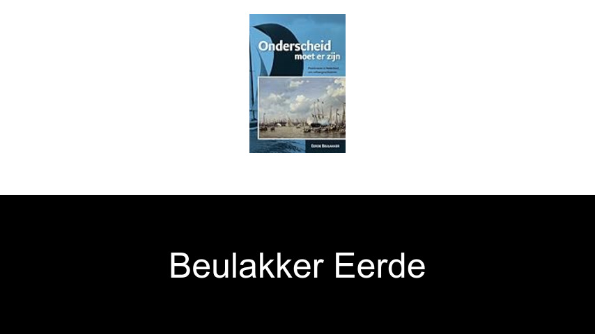 livres de Beulakker Eerde