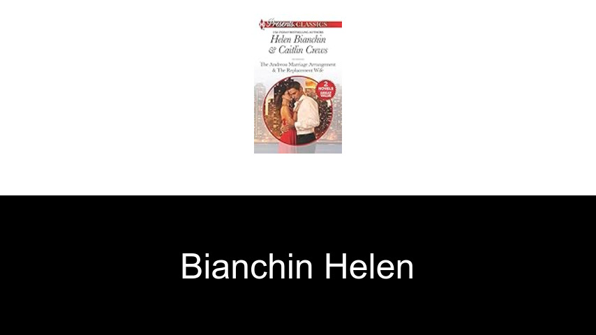 livres de Bianchin Helen
