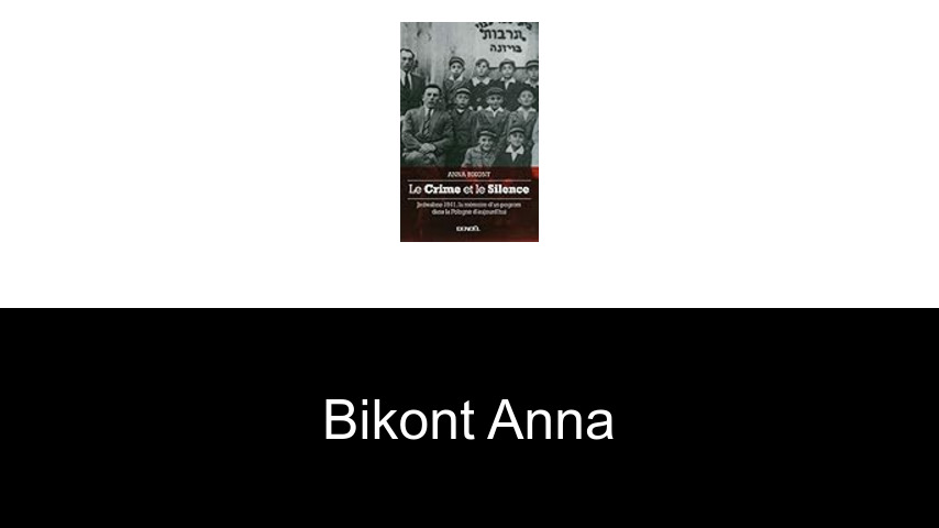 livres de Bikont Anna