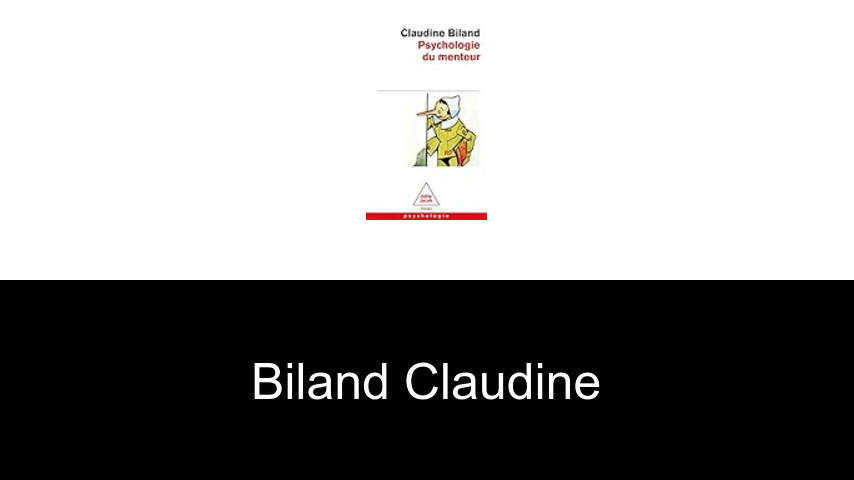 livres de Biland Claudine