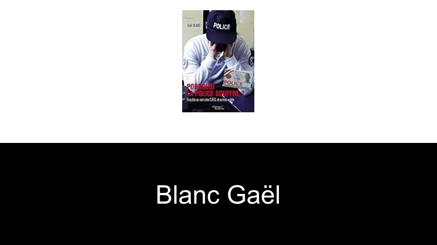 livres de BLANC Gaël