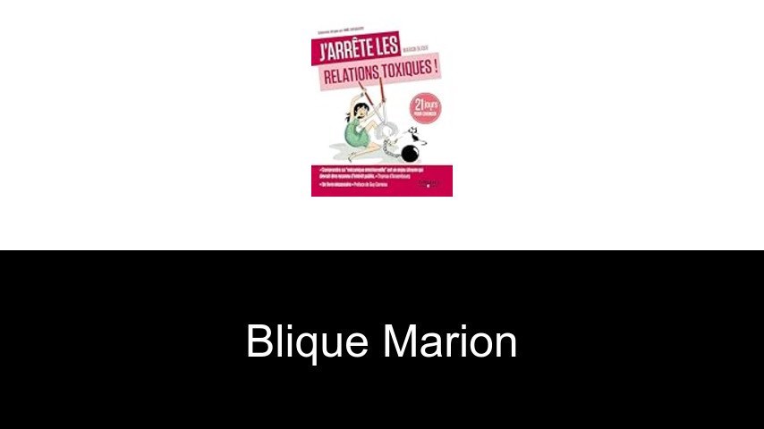 livres de Blique Marion