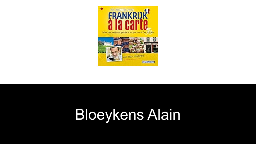 livres de Bloeykens Alain