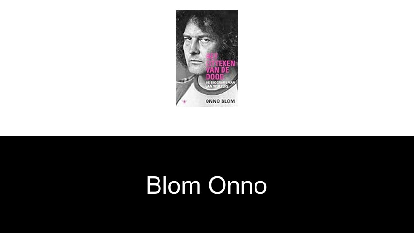 livres de Blom Onno