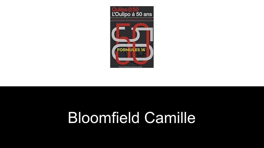 livres de Bloomfield Camille