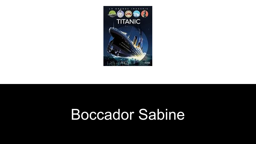 livres de Boccador Sabine