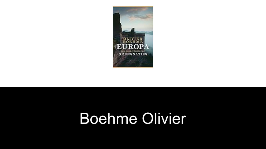 livres de Boehme Olivier