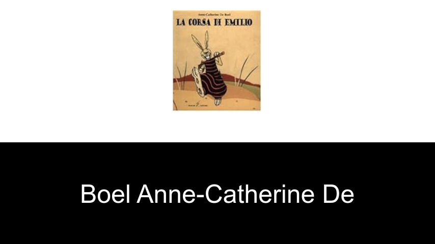 livres de Boel Anne-Catherine de
