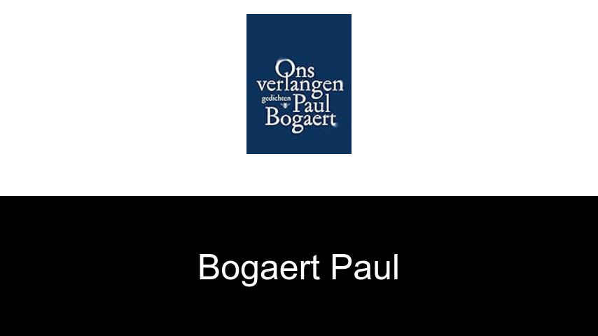livres de Bogaert Paul