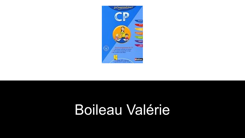 livres de Boileau Valérie