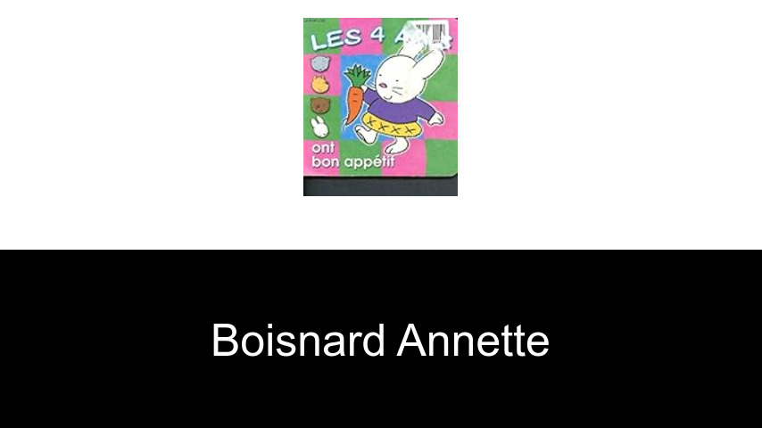 livres de Boisnard Annette