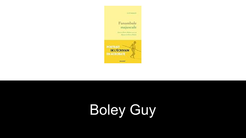 livres de Boley Guy