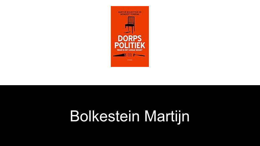 livres de Bolkestein Martijn