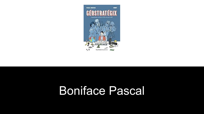 livres de Boniface Pascal