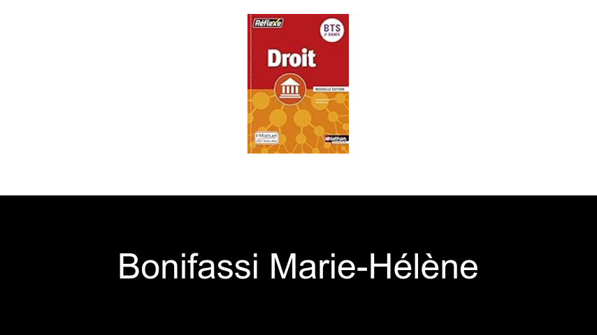 livres de Bonifassi Marie-Hélène