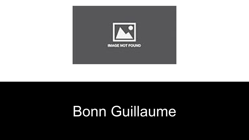 livres de Bonn Guillaume