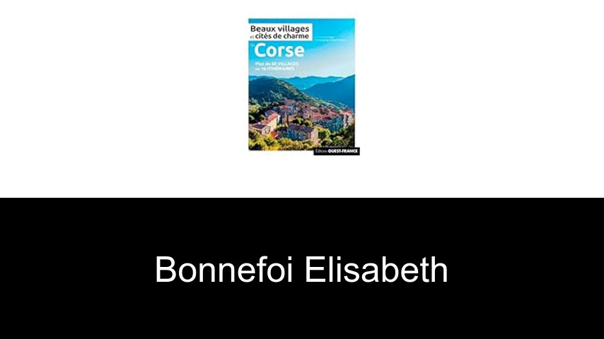 livres de Bonnefoi Elisabeth