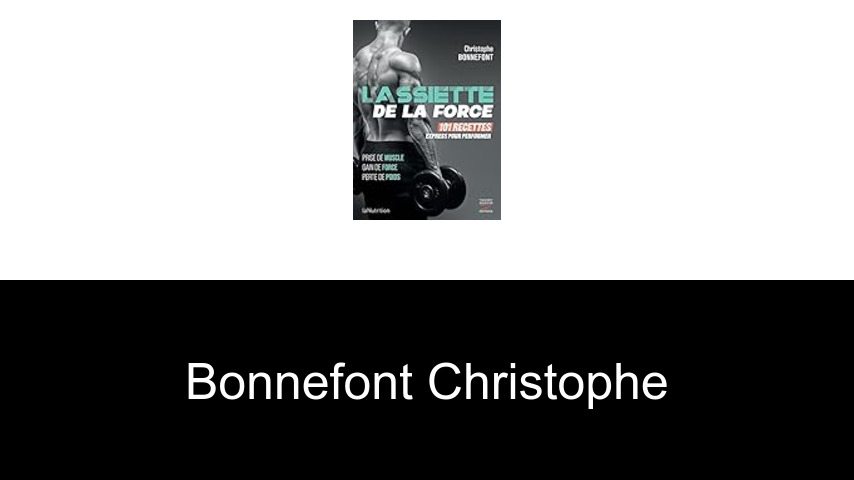 livres de Bonnefont Christophe
