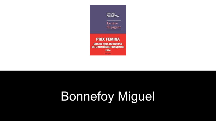livres de Bonnefoy Miguel