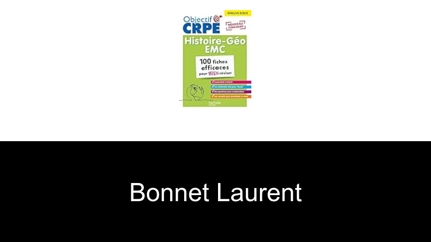 livres de Bonnet Laurent
