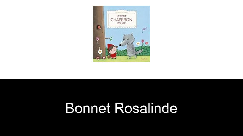 livres de Bonnet Rosalinde