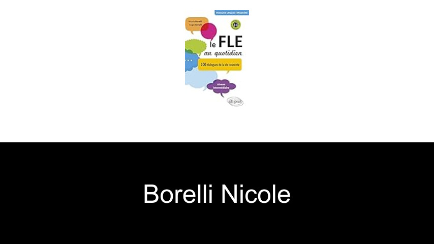livres de Borelli Nicole